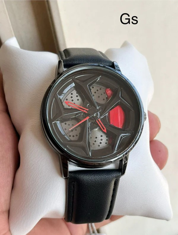 V collection - Leather belt spinner mans watches