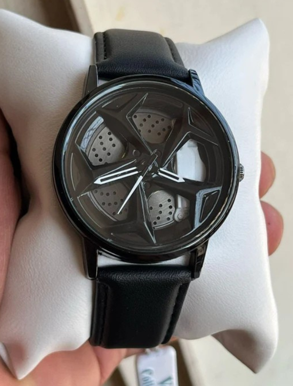 V collection - Leather belt spinner mans watches