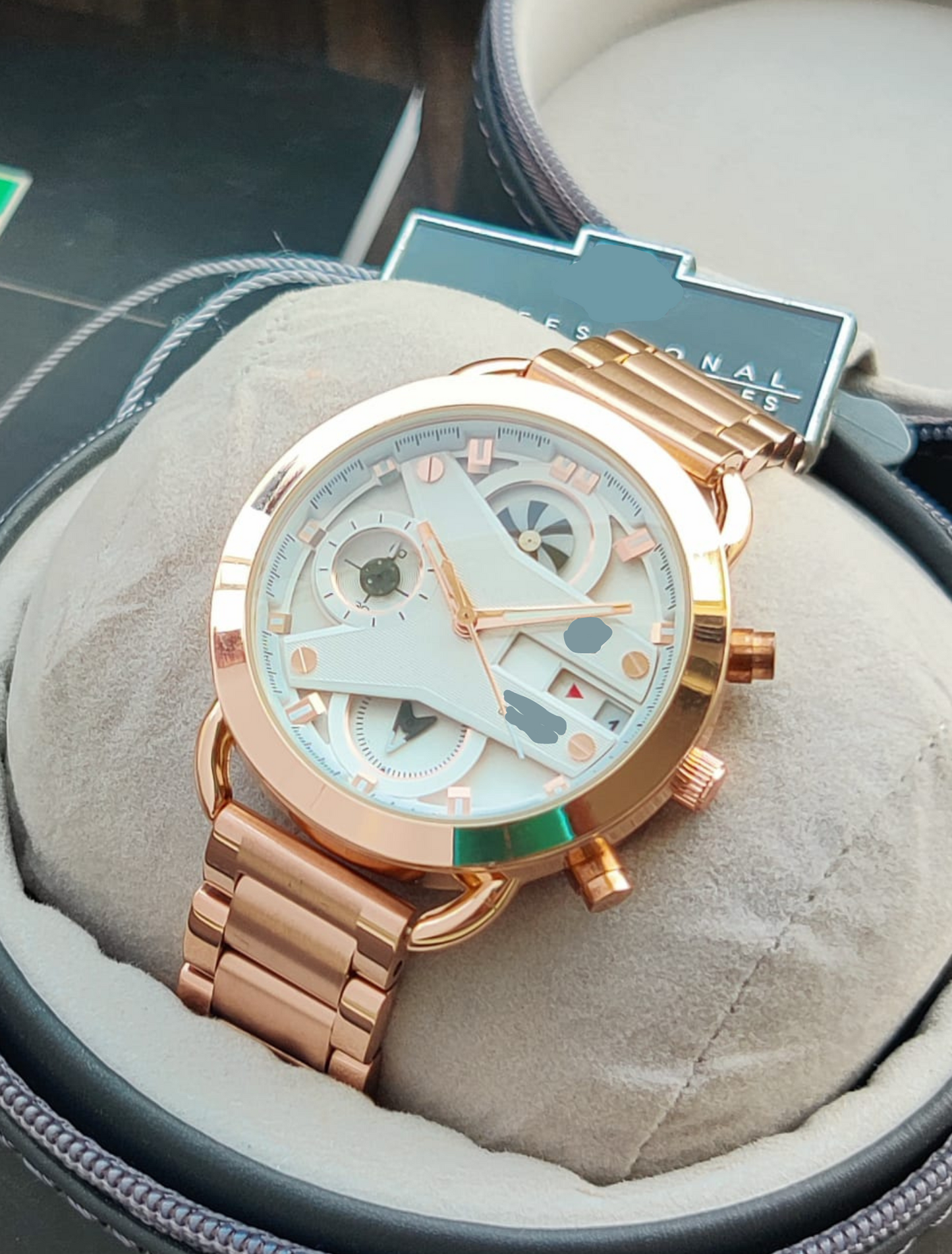 TEG HAUER - Matt Metal Chain Full Rose Gold Piece