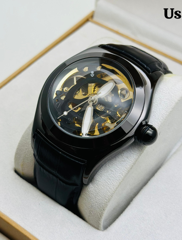 CORAM MECANECO - Automatic Leather Watch Elegance