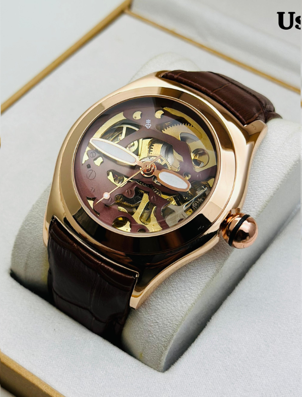 CORAM MECANECO - Automatic Leather Watch Elegance