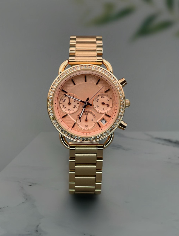 FOSIL - Multifunction Full Rose Gold Stainless Steel Women's Watch