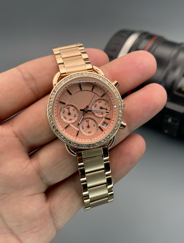 FOSIL - Multifunction Full Rose Gold Stainless Steel Women's Watch