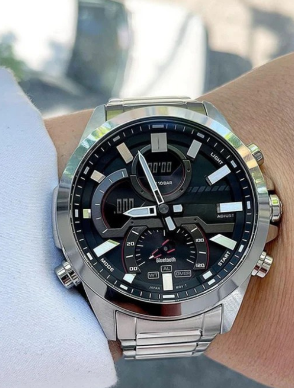 CESIO -Edifice ECB-30 stainless silver