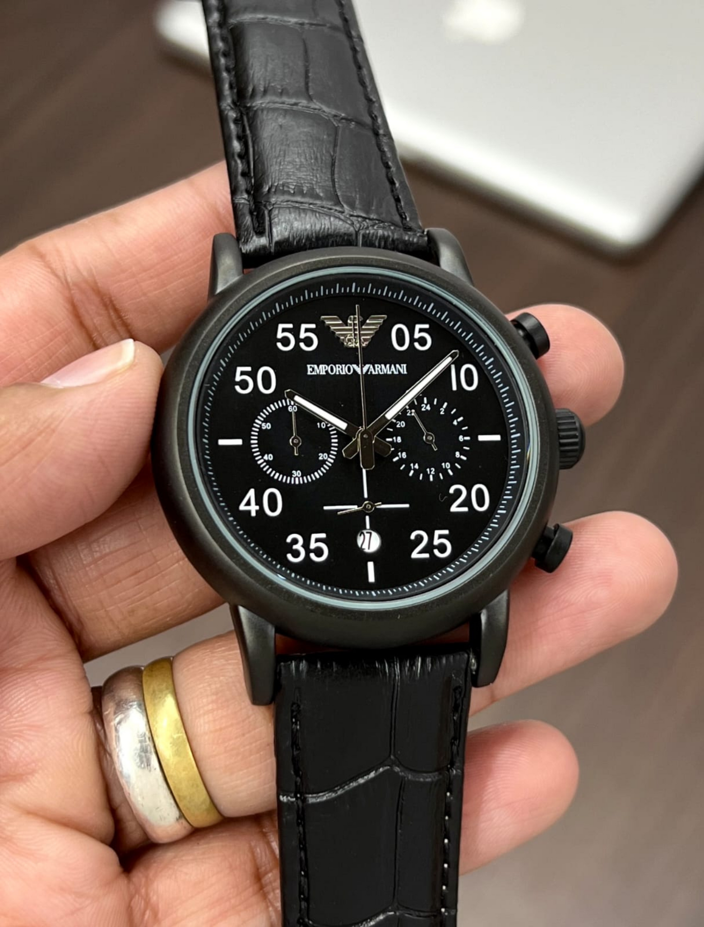 EMPORIO ARMANI - All Black with Quartz Movement