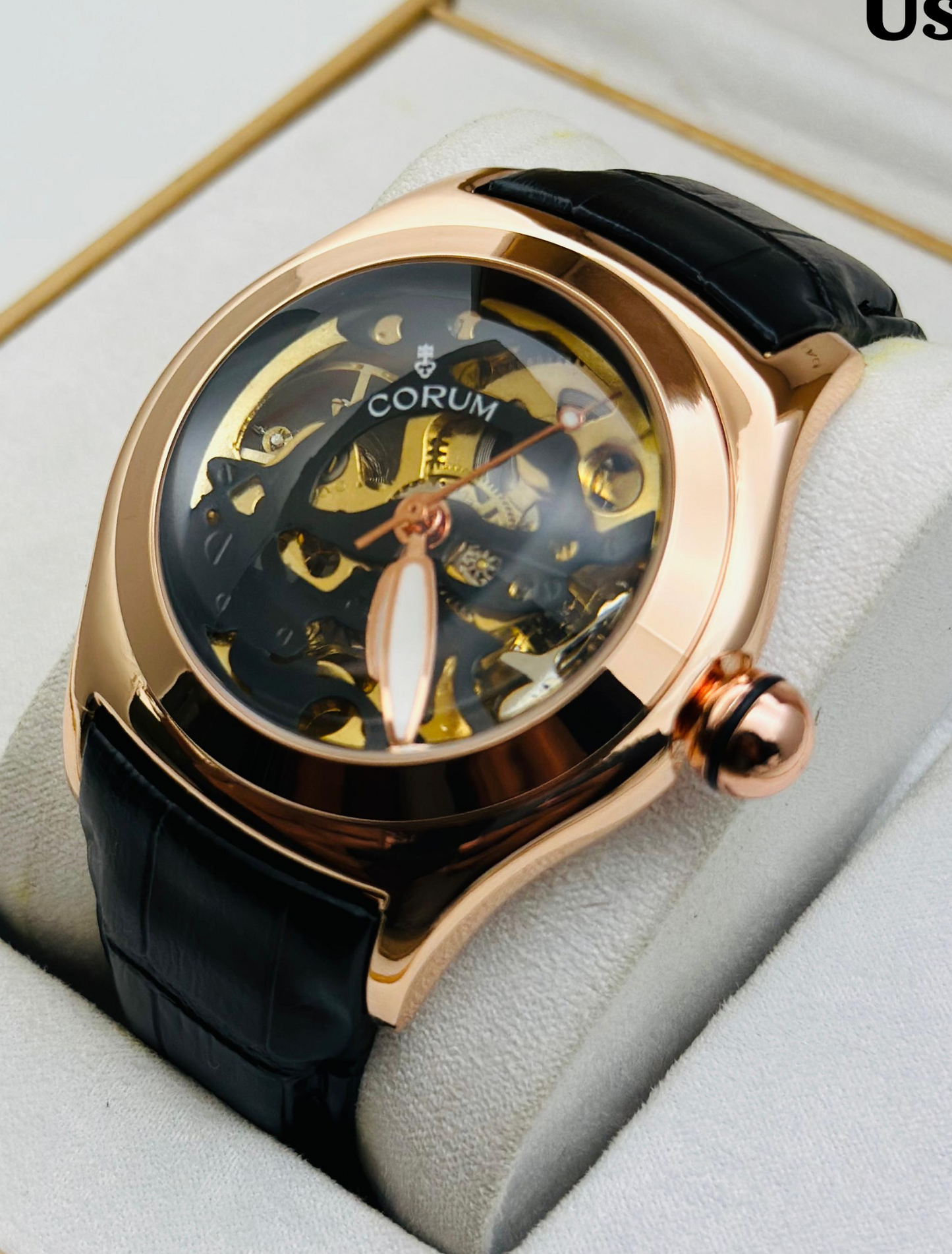 CORUM MECCANICO - Automatic Leather Watch Elegance