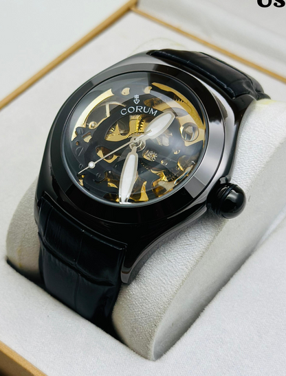 CORUM MECCANICO - Automatic Leather Watch Elegance