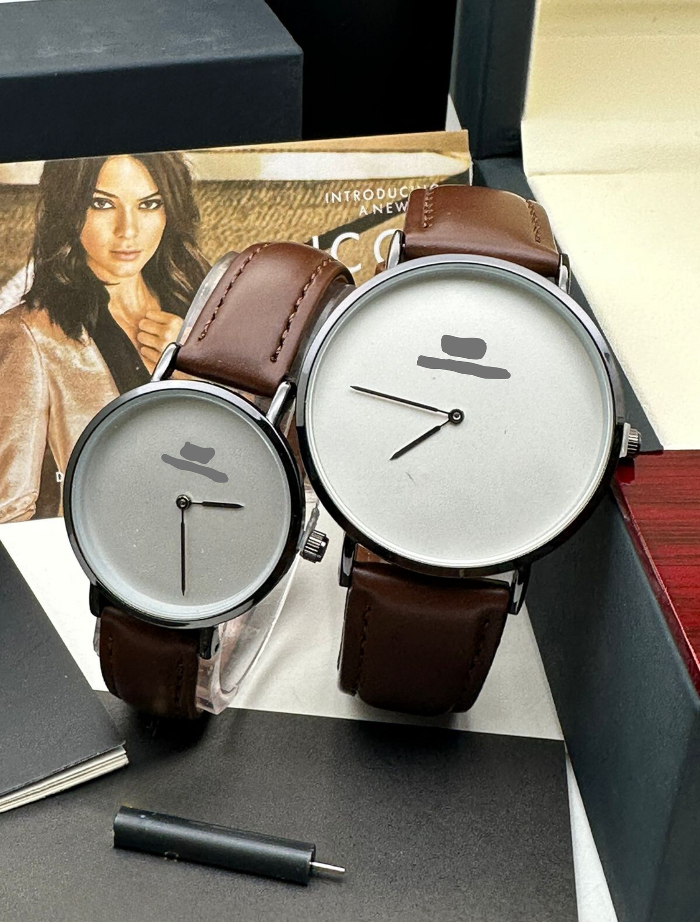 DW DANIEL WELLINGTON - Leather Watches for Her and Him (Couple)