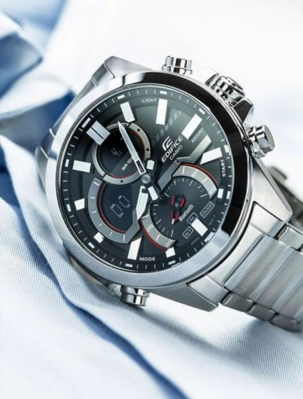 CASIO -Edifice ECB-30 stainless silver