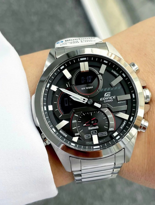 CASIO -Edifice ECB-30 stainless silver