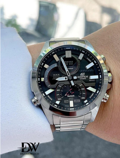 CASIO -Edifice ECB-30 stainless silver