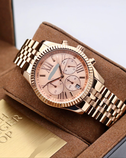 MICHAEL KORS - All Rose Golden Metal Watch