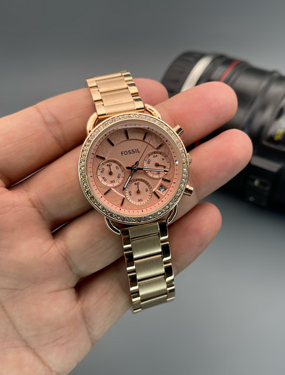 FOSSIL - Multifunction Full Rose Gold Stainless Steel Women's Watch