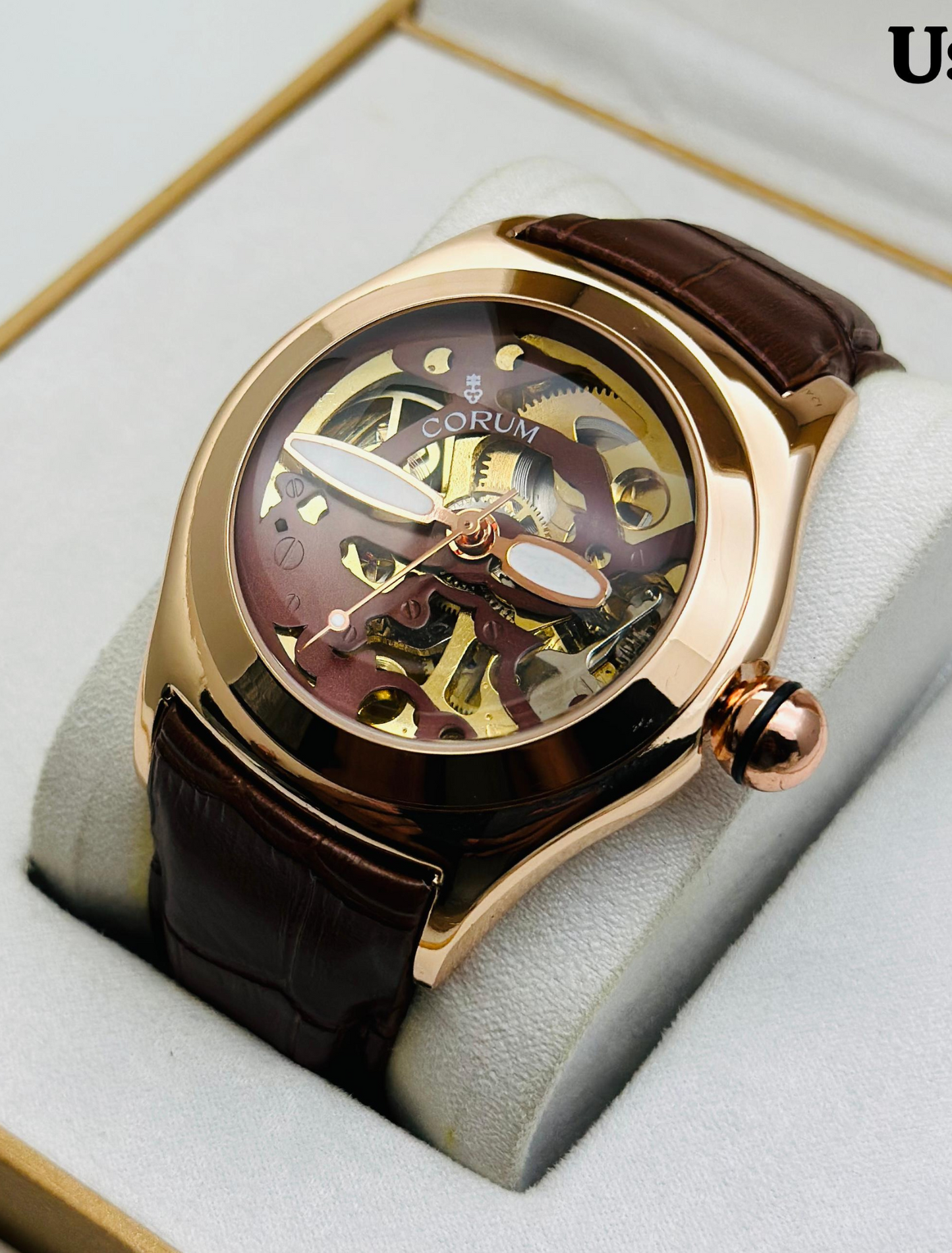 CORUM MECCANICO - Automatic Leather Watch Elegance