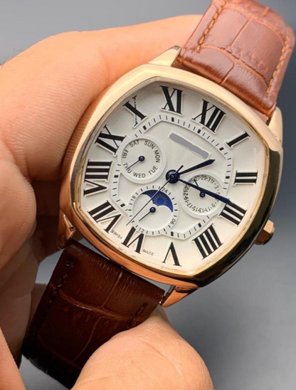 CARTIER - Brown Leather Watches for Every Moment