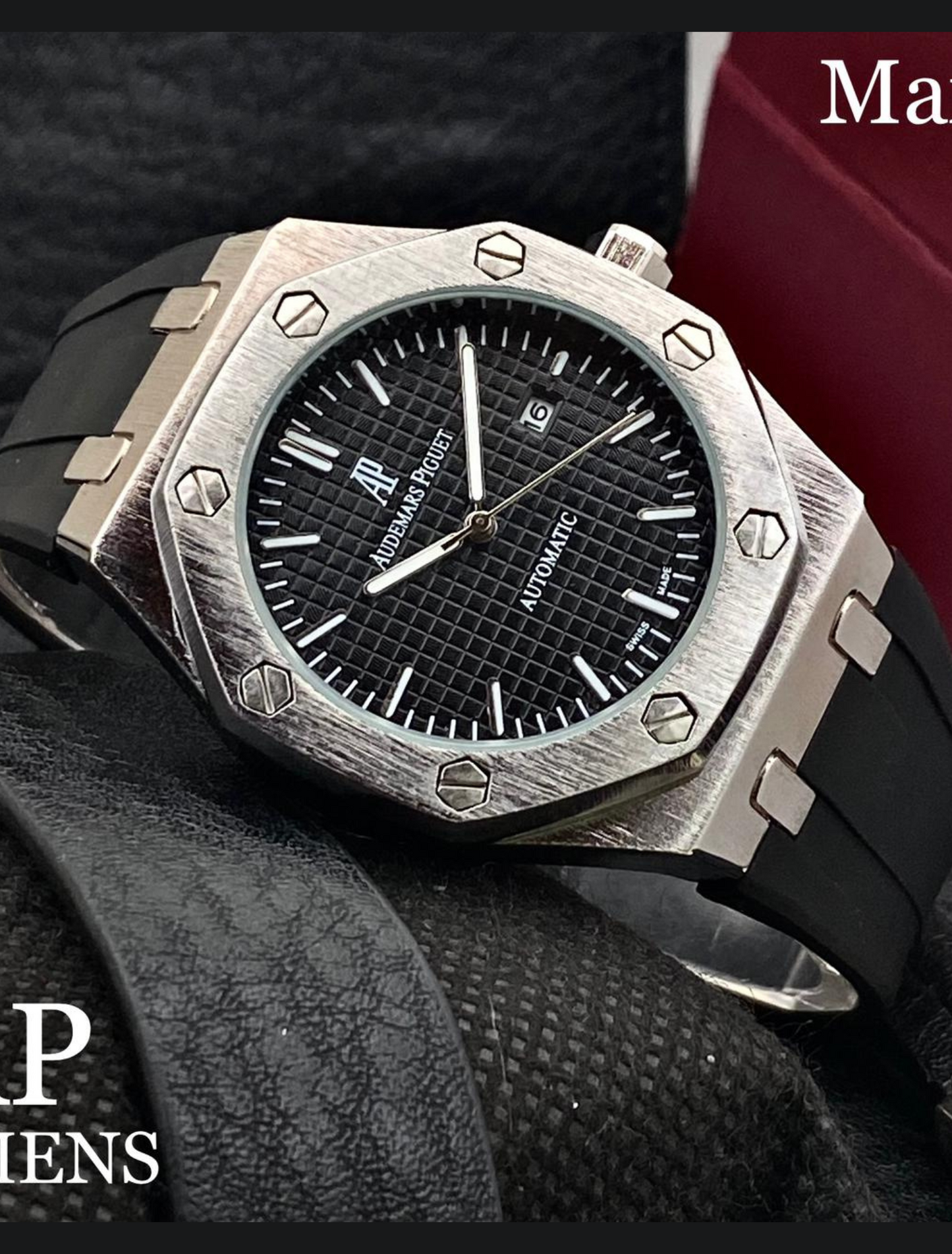 AUDEMARS PIGUET - All Black Silicon Watch