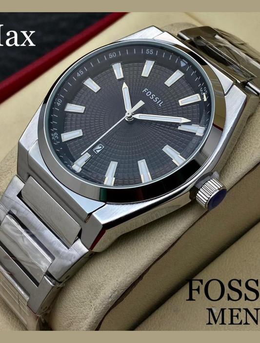 FOSSIL -  Metal Watch with Silver White Colour Glass