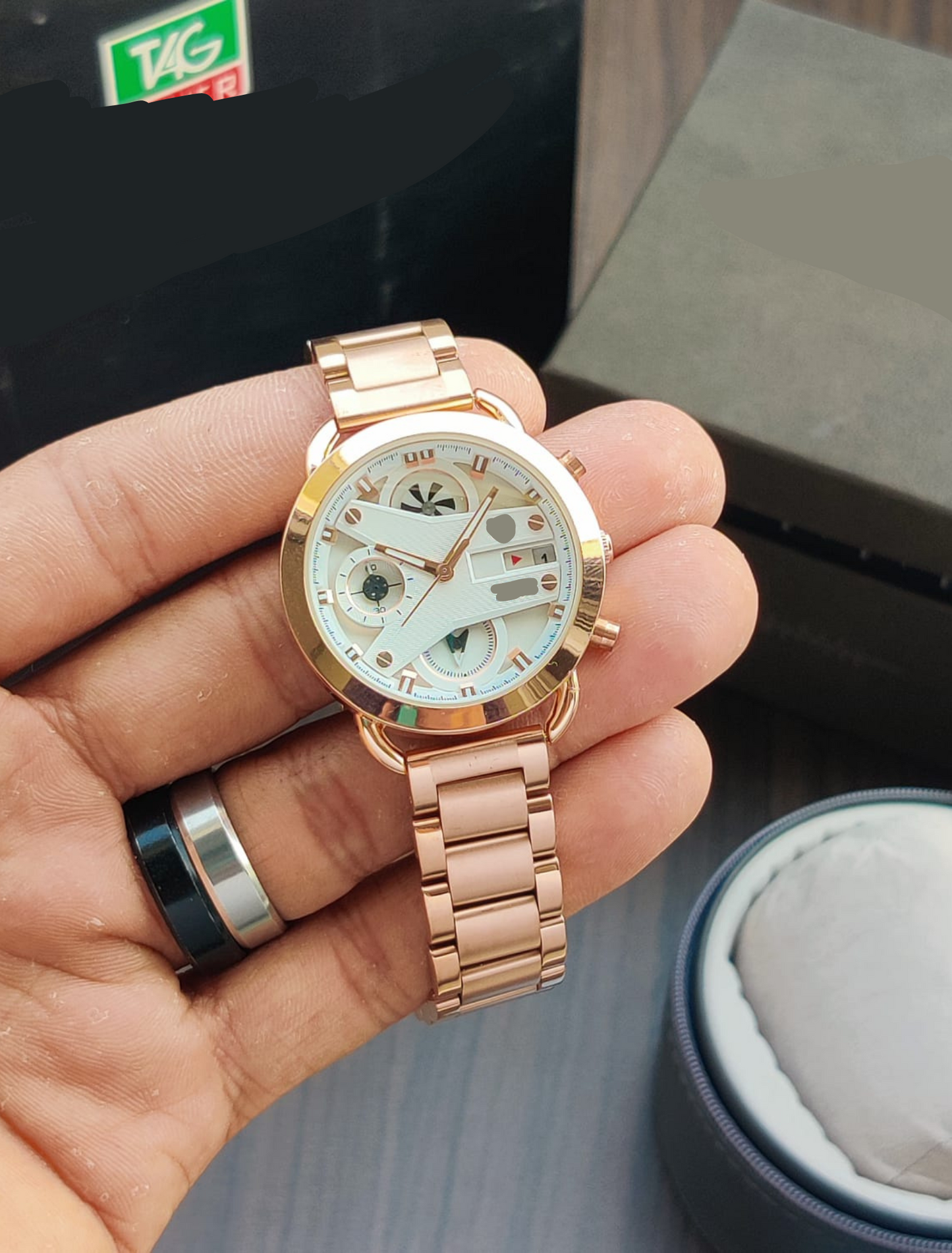 TAG HEUER - Matt Metal Chain Full Rose Gold Piece