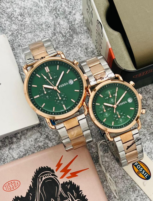 FOSSIL - Metal Watch for Couples