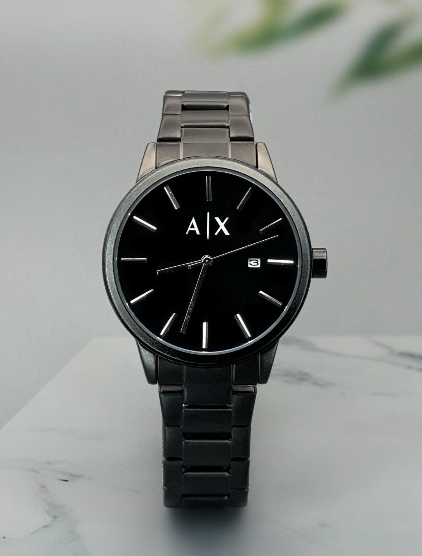 ARMANI - Black Metal Watch