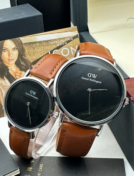 DW DANIEL WELLINGTON - Leather Watches for Her and Him (Couple)