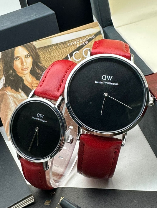 DW DANIEL WELLINGTON - Leather Watches for Her and Him (Couple)