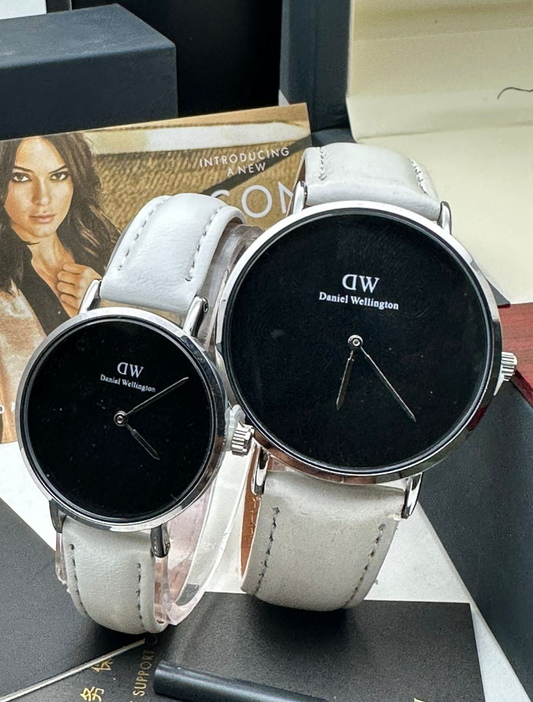 DW DANIEL WELLINGTON - Leather Watches for Her and Him (Couple)