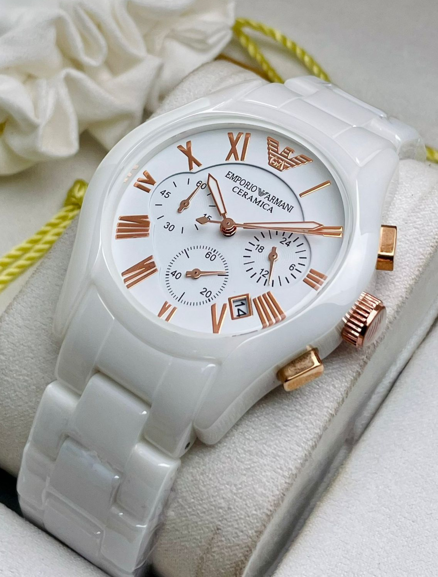 EMPORIO ARMANI CERAMIC - The Allure of White Watches