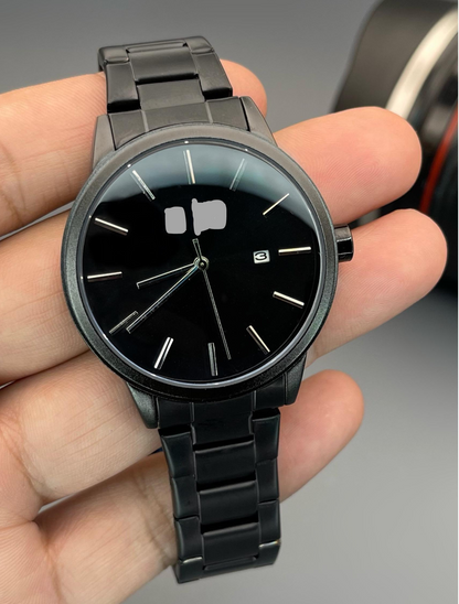 ARMANI - Black Metal Watch