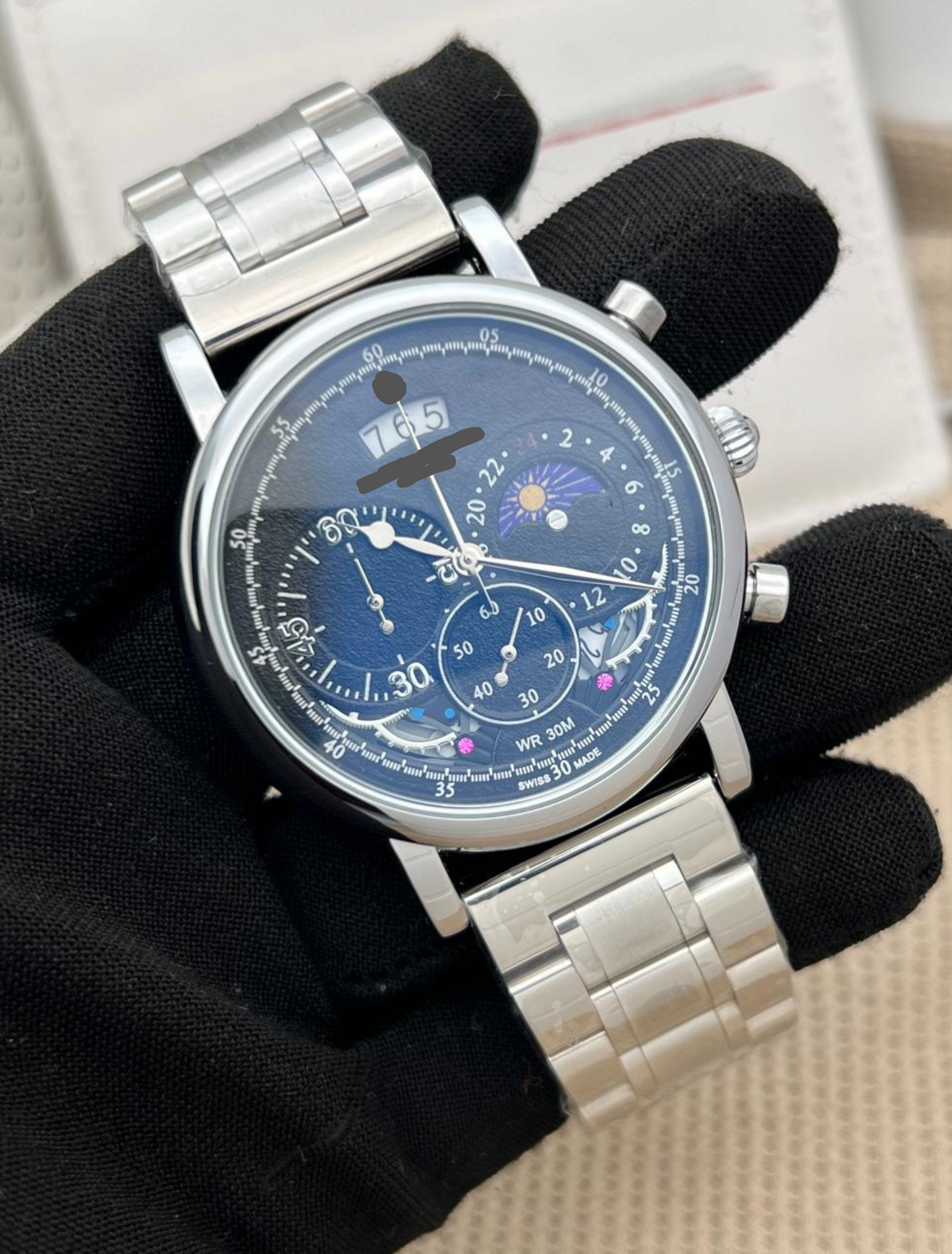 PATEK PHILIPPE GENEVE - Metal Watch with Original Japanese machinery