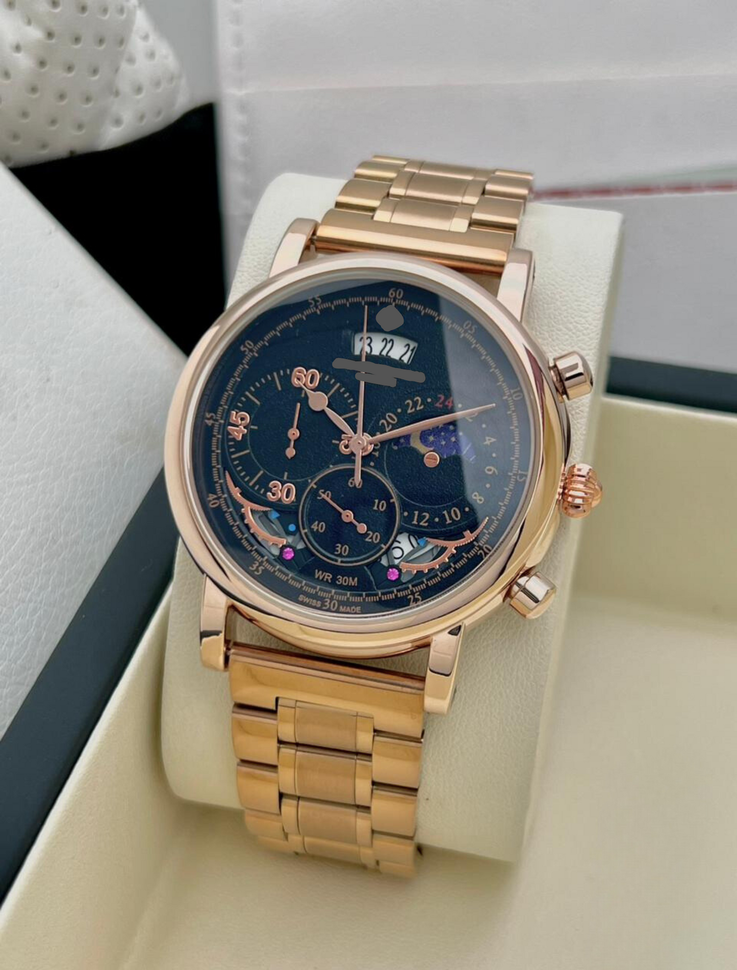 PATEK PHILIPPE GENEVE - Metal Watch with Original Japanese machinery