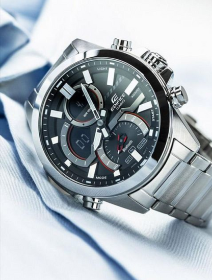 CASIO -Edifice ECB-30 stainless silver