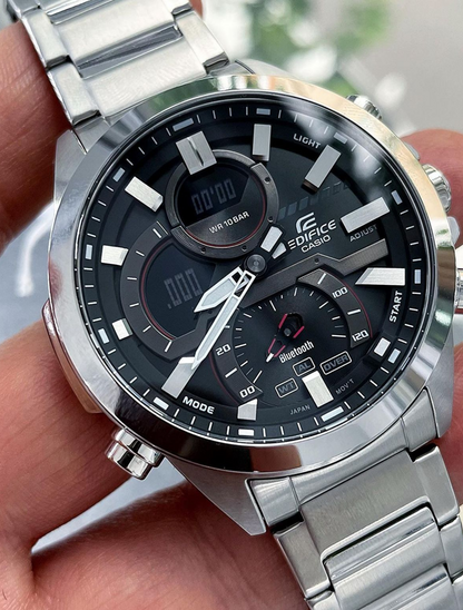 CASIO -Edifice ECB-30 stainless silver