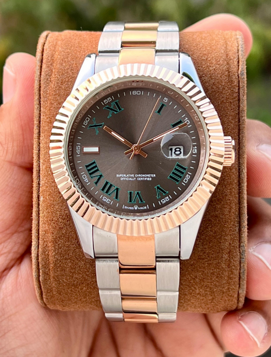 ROLAX OYSTER PERPETUAL DATE JUST -  An Automatic Mechanism Metal Watch