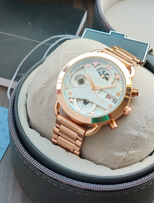 TEG HEUAR - Matt Metal Chain Full Rose Gold Piece