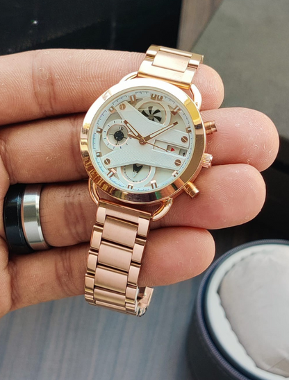 TEG HEUAR - Matt Metal Chain Full Rose Gold Piece