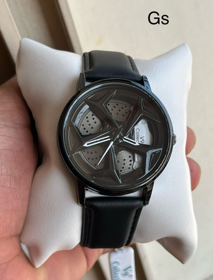 V9 collection - Leather belt spinner mans watches