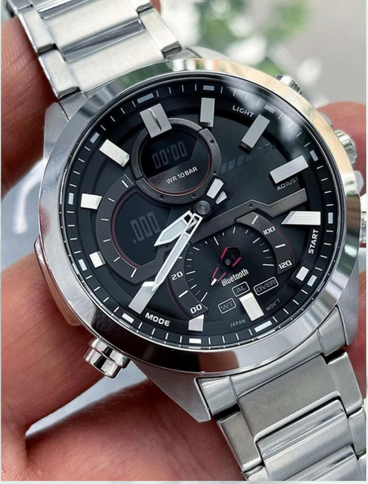 CESIO -Edifice ECB-30 stainless silver