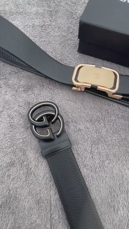 GUCCI - Formal and Casual Leather Strap Belt