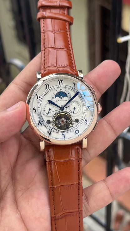 CARTIER - Tourbillon Open Heart & Back Automatic Movement